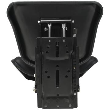 Tractor Seat with Suspension Black - Comfort & Durability