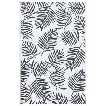 Trendy Outdoor Carpet - White & Black 190x290 cm | HipoMarket