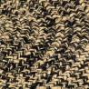 Handmade Jute Rug Black & Natural - 90 cm | HipoMarket