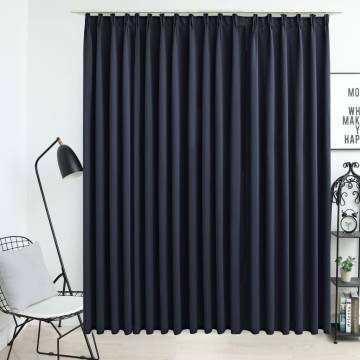 Blackout Curtain with Hooks Anthracite 290x245 cm - HipoMarket