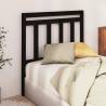 Bed Headboard Black 96x4x100 cm Solid Wood Pine Colour black Size 96 x 100 cm Quantity in Package 1 