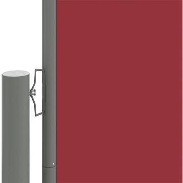 Retractable Side Awning Red 140x1000 cm - Stylish Privacy Solution