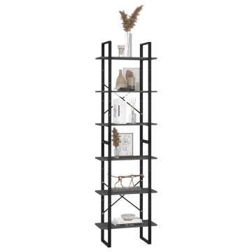 Grey Storage Shelf 60x30x210 cm - Versatile & Durable