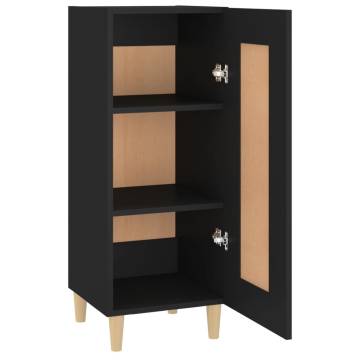 Stylish Black Sideboard - 34.5x34x90 cm | HipoMarket