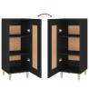 Stylish Black Sideboard - 34.5x34x90 cm | HipoMarket