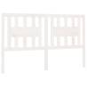 White Solid Wood Pine Headboard | 206x4x100 cm | Hipo Market