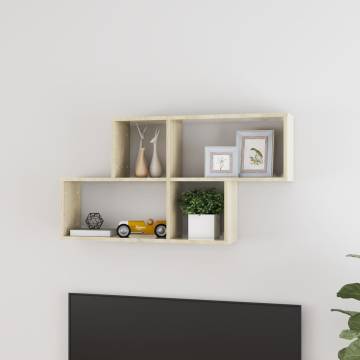 Sonoma Oak Wall Shelf - Practical & Stylish 100x18x53 cm