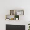 Wall Shelf Sonoma Oak 100x18x53 cm Engineered Wood Colour sonoma oak Quantity in Package 1 Number of Pieces 