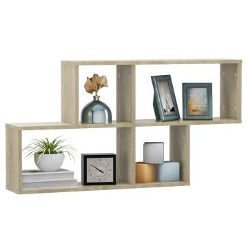 Sonoma Oak Wall Shelf - Practical & Stylish 100x18x53 cm