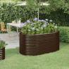 Garden Raised Bed Powder-coated Steel 152x80x68 cm Brown Colour brown Size 152 x 80 x 68 cm Quantity in Package 1 