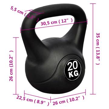 Kettlebell 20 kg for Durable Workouts - Hipomarket