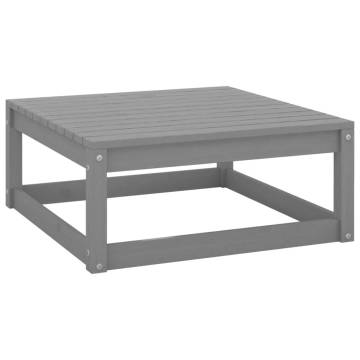 2 Piece Garden Lounge Set - Grey Solid Pinewood | HipoMarket