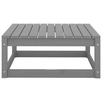 2 Piece Garden Lounge Set - Grey Solid Pinewood | HipoMarket