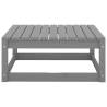 2 Piece Garden Lounge Set - Grey Solid Pinewood | HipoMarket