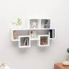 Car-shaped Wall Shelf White 82x15x51 cm Engineered Wood Colour white Quantity in Package 1 Number of Pieces 