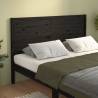 Bed Headboard Black 126x4x100 cm Solid Wood Pine Colour black Size 126 x 100 cm Quantity in Package 1 