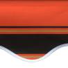 Awning Top Sunshade Canvas Orange & Brown 600x300 cm