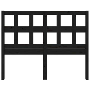 Black Solid Wood Bed Headboard - 165.5x4x100 cm | HipoMarket