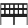 Black Solid Wood Bed Headboard - 165.5x4x100 cm | HipoMarket