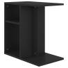 Stylish Black Side Table - 50x30x50 cm Engineered Wood