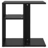 Stylish Black Side Table - 50x30x50 cm Engineered Wood