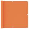 Balcony Screen Orange 90x400 cm Oxford Fabric Colour orange Size 90 x 400 cm Quantity in Package 1 