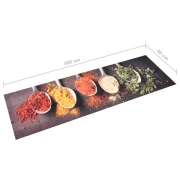 Kitchen Carpet Washable Spoons 60x300 cm - Fashion Floor Mat