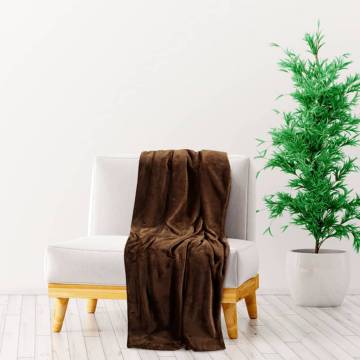 Cozy Cocoa Brown Blanket 200x240 cm - Soft Polyester