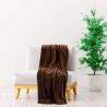 Blanket Cocoa Brown 200x240 cm Polyester Colour dark brown Size 200 x 240 cm Quantity in Package 1 