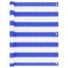 Balcony Screen Blue and White 75x600 cm HDPE | Hipomarket