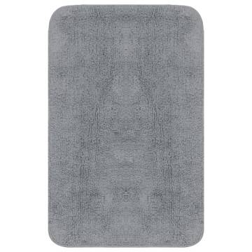 Luxurious 3-Piece Grey Bathroom Mat Set | Hipomarket UK