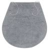 Luxurious 3-Piece Grey Bathroom Mat Set | Hipomarket UK