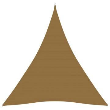 Taupe Sunshade Sail 5x6x6 m - Durable UV & Mould Resistant