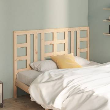 Stylish Solid Wood Pine Bed Headboard - 126x4x100 cm