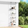 Telescopic Garden Rack with 3 Shelves Silver Aluminium Size 66 x 32 x 300 cm Quantity in Package 1 Number of 