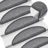 Carpet Stair Treads 15 pcs Dark Grey 56x17x3 cm Colour dark grey Size 56 x 17 x 3 cm Quantity in Package 15 