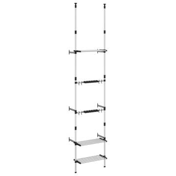 Telescopic Garden Rack - Adjustable 3 Shelf Aluminum Storage