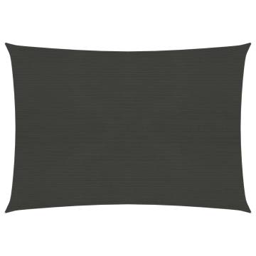 Anthracite Sunshade Sail 160 g/m² | 2.5x3.5 m HDPE