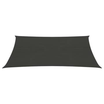 Anthracite Sunshade Sail 160 g/m² | 2.5x3.5 m HDPE