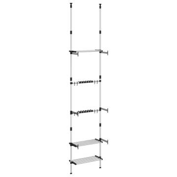 Telescopic Garden Rack - Adjustable 3 Shelf Aluminum Storage