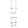 Telescopic Garden Rack - Adjustable 3 Shelf Aluminum Storage