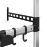 Telescopic Garden Rack - Adjustable 3 Shelf Aluminum Storage