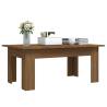 Modern Brown Oak Coffee Table - 100x60 cm | Hipo Market