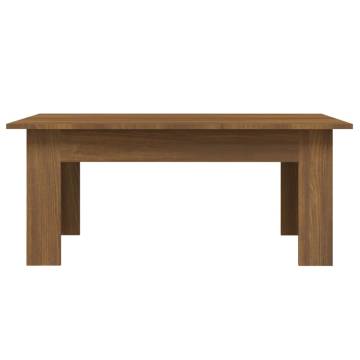 Modern Brown Oak Coffee Table - 100x60 cm | Hipo Market