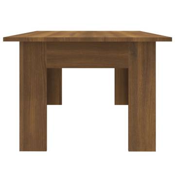 Modern Brown Oak Coffee Table - 100x60 cm | Hipo Market