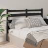 Bed Headboard Black 206x4x100 cm Solid Wood Pine Colour black Size 206 x 100 cm Quantity in Package 1 