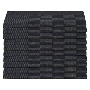 20 Pcs Black & Grey Kitchen Towels - Cotton 50x70 cm