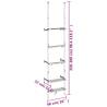 Telescopic Garden Rack - Adjustable 3 Shelf Aluminum Storage