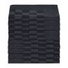 20 Pcs Black & Grey Kitchen Towels - Cotton 50x70 cm