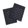 20 Pcs Black & Grey Kitchen Towels - Cotton 50x70 cm